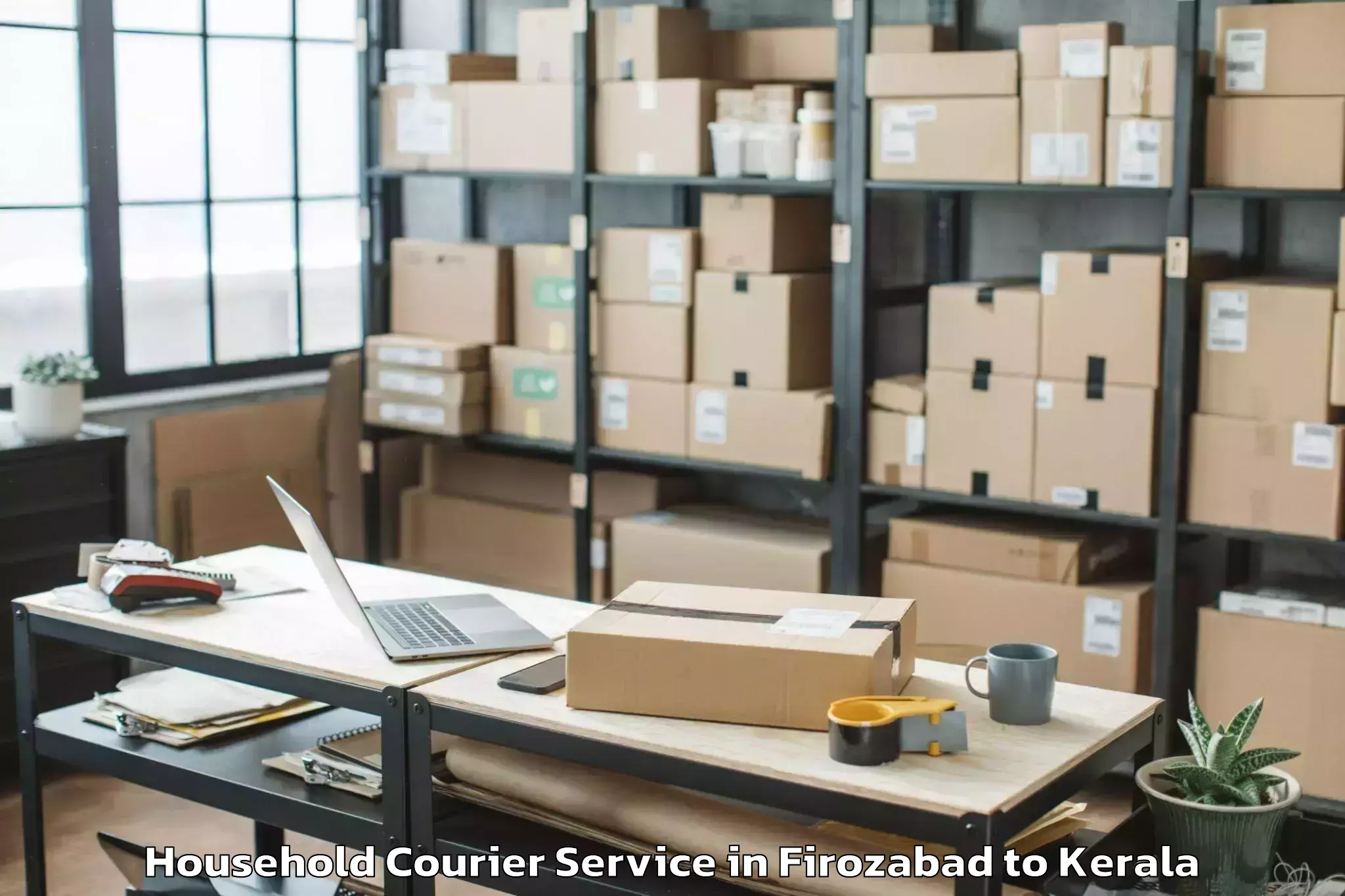 Easy Firozabad to Anjumoorthy Household Courier Booking